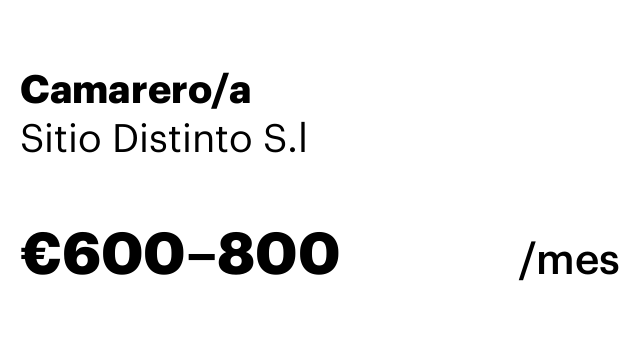Camarero/a