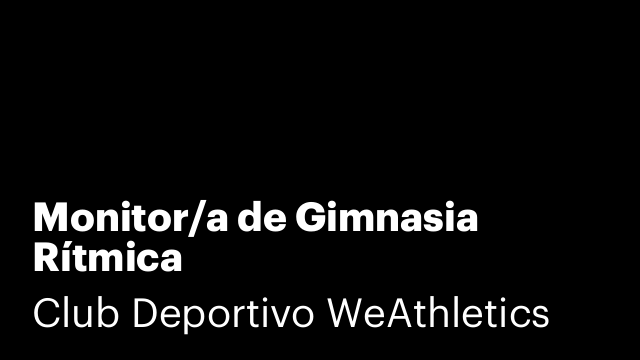 Monitor/a de Gimnasia Rítmica