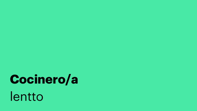 Cocinero/a