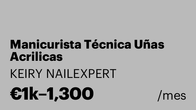 Manicurista Técnica Uñas Acrilicas