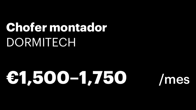 Chofer montador