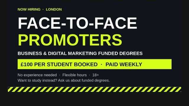 Face-to-Face Promoter — Degree Courses