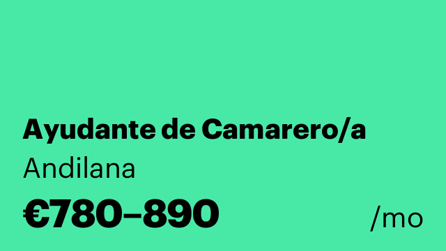 Ayudante de Camarero/a