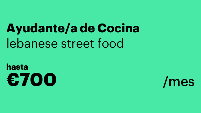 Ayudante/a de Cocina