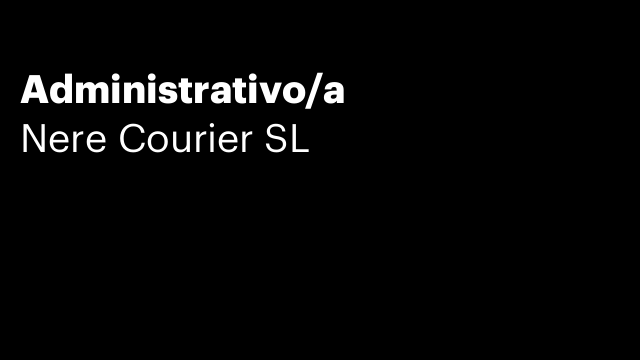 Administrativo/a