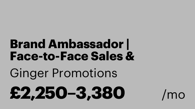 Brand Ambassador | Face-to-Face Sales & Fundraising