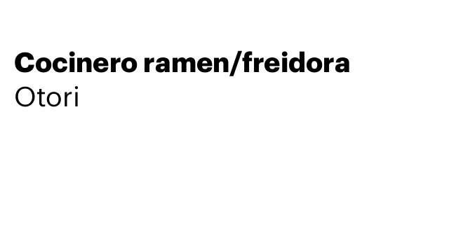 Cocinero ramen/freidora