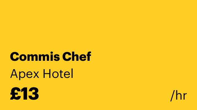 Commis Chef