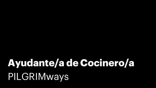Ayudante/a de Cocinero/a