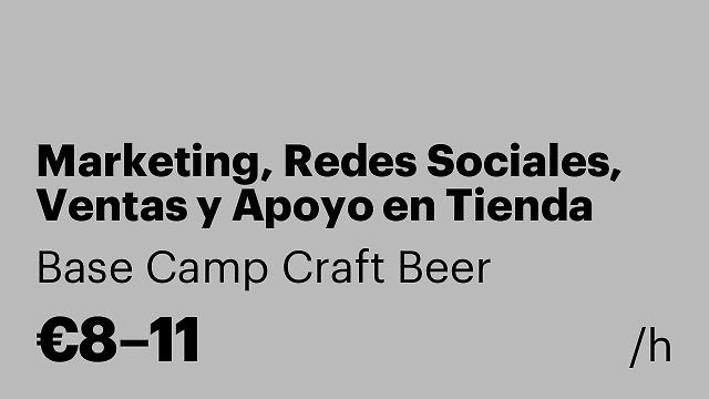 Marketing, Redes Sociales, Ventas y Apoyo en Tienda (Media jornada)