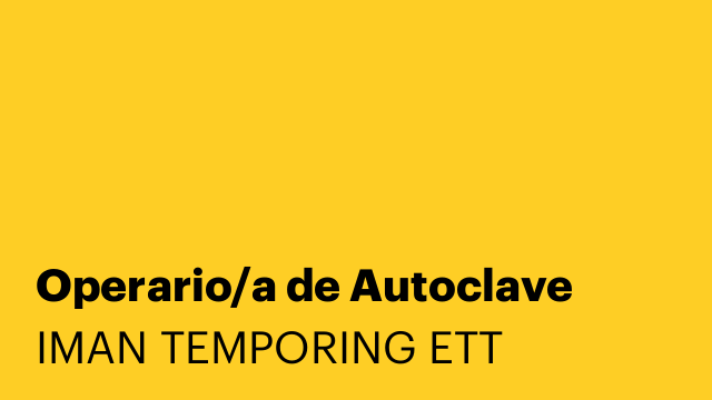 Operario/a de Autoclave