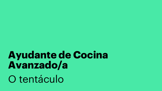 Ayudante de Cocina Avanzado/a