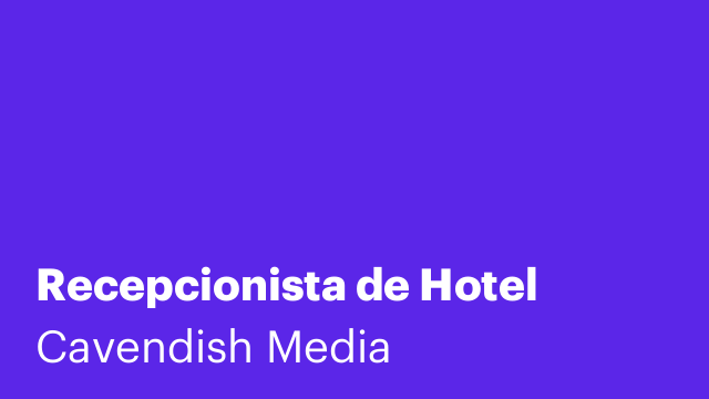 Recepcionista de Hotel