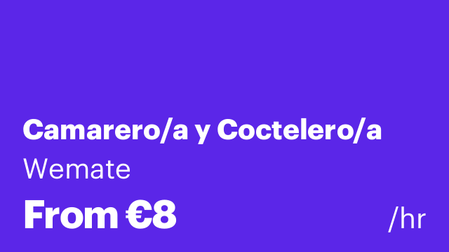 Camarero/a y Coctelero/a