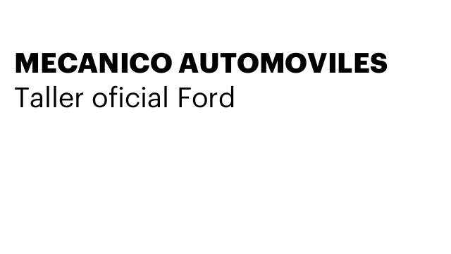 MECANICO AUTOMOVILES