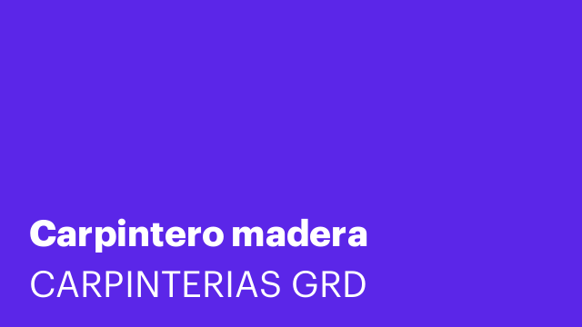 Carpintero madera