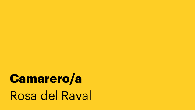 Camarero/a