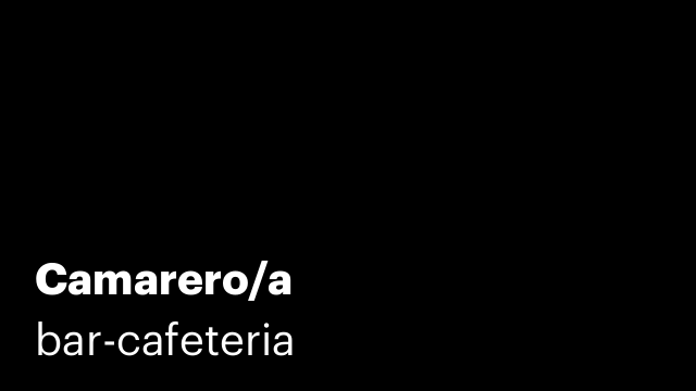 Camarero/a