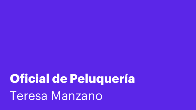 Oficial de Peluquería