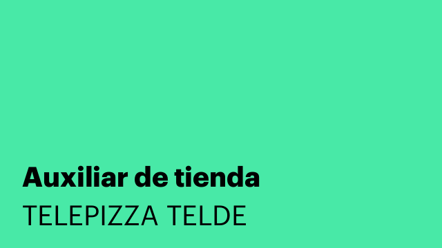 Auxiliar de tienda