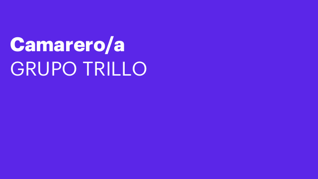 Camarero/a