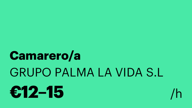 Camarero/a