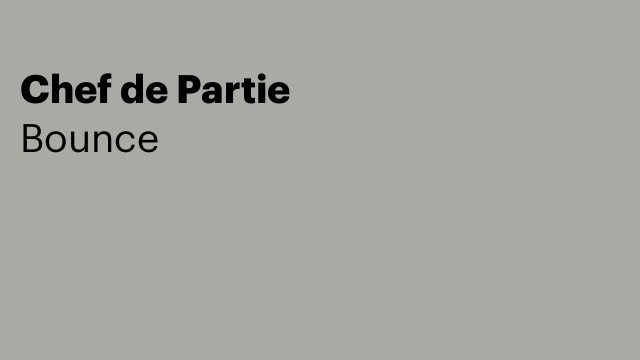 Chef de Partie