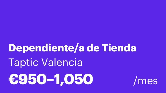 Dependiente/a de Tienda