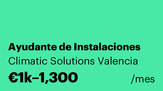 Ayudante de Instalaciones