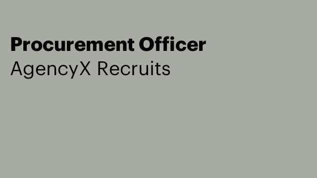Procurement Officer