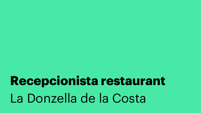 Recepcionista restaurant
