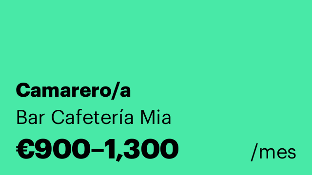Camarero/a