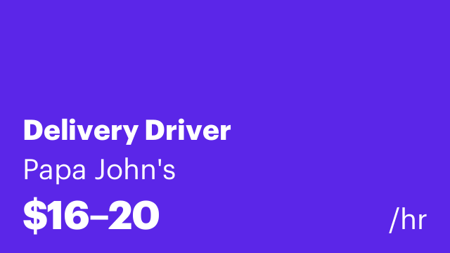 Delivery Driver