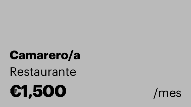 Camarero/a