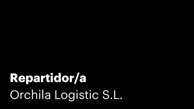 Repartidor/a