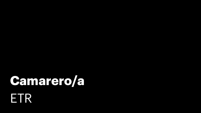 Camarero/a