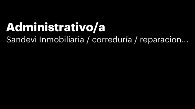 Administrativo/a
