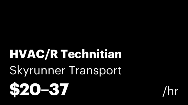 HVAC/R Technitian