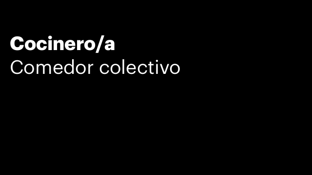 Cocinero/a
