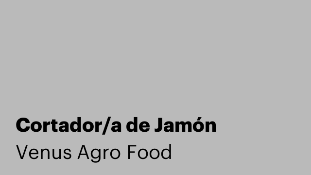 Cortador/a de Jamón