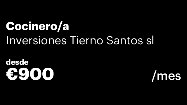 Cocinero/a
