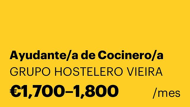Ayudante/a de Cocinero/a