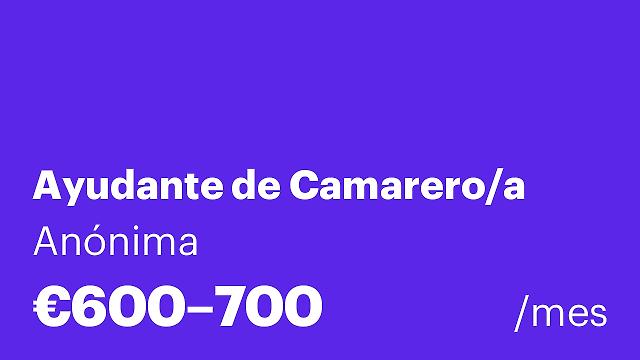 Ayudante de Camarero/a
