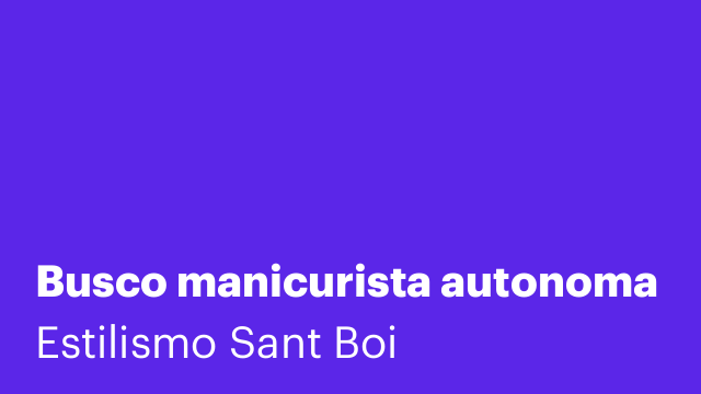 Busco manicurista autonoma