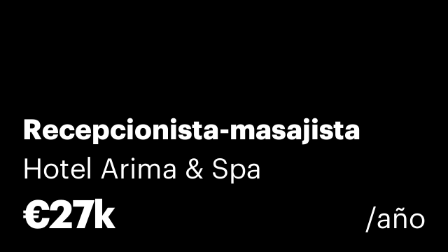 Recepcionista-masajista