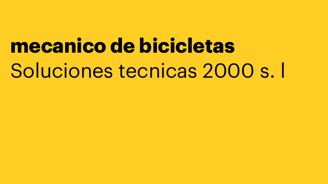 mecanico de bicicletas