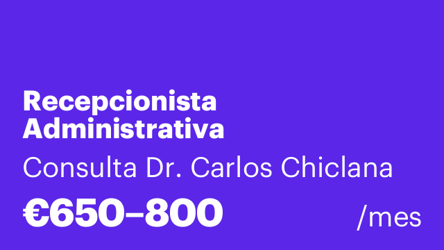 Recepcionista Administrativa