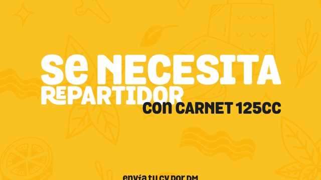 Repartidor/a en Moto