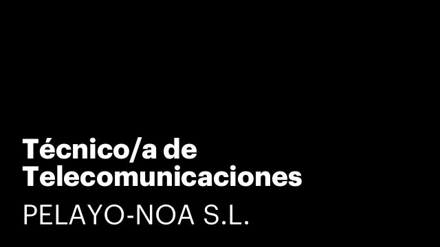 Técnico/a de Telecomunicaciones
