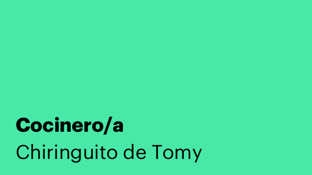 Cocinero/a